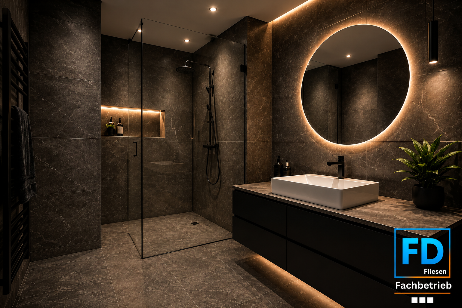 Modernes Badezimmer von FD Fliesen in Lippstadt